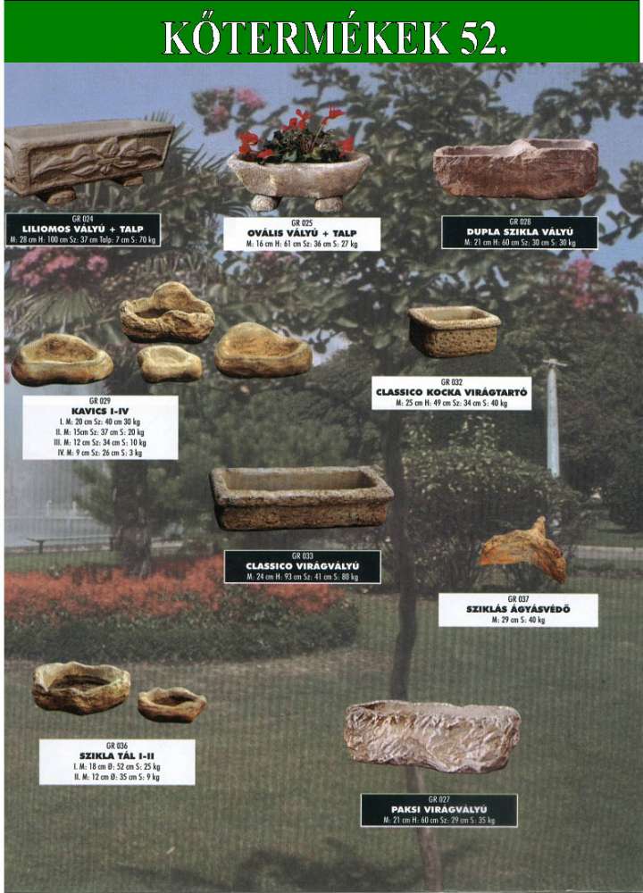 Kispamacs Kft   -  Beton kertépítő termékek